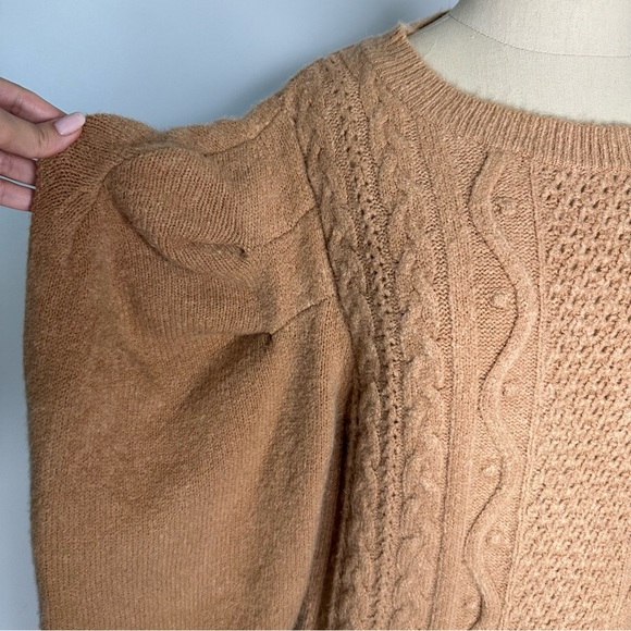 Express knit puff sleeves sweater - Picture 9 of 13